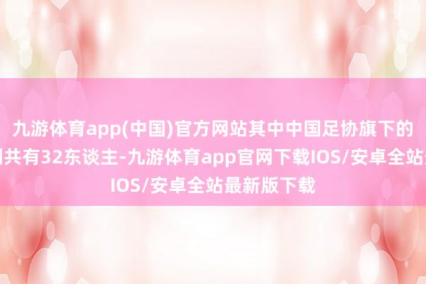 九游体育app(中国)官方网站其中中国足协旗下的外洋级裁判共有32东谈主-九游体育app官网下载IOS/安卓全站最新版下载